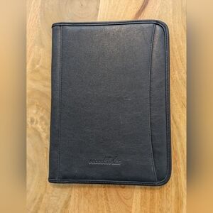 Black Faux Leather A4 Size Padfolio Executive Notebook